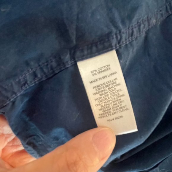 Express Men 1MX Blue Extra Slim Fit Dress Shirt | Small 14-14 1/2 - Picture 5 of 6